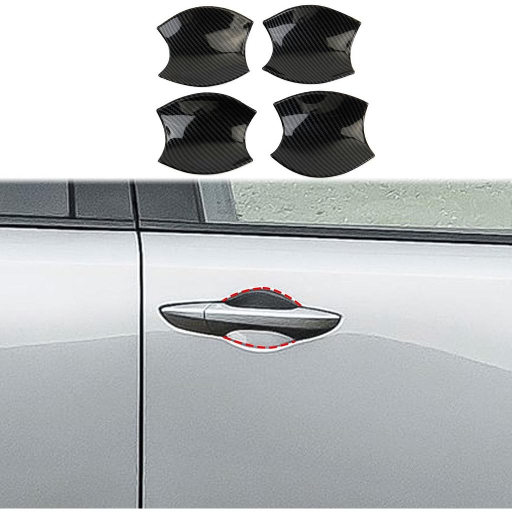 Crosselec Sợi Carbon Tay Nắm Cửa Viền Bao Phụ Kiện Cho 2022-2025 Acura MDX (Tay Cầm Bát Viền)