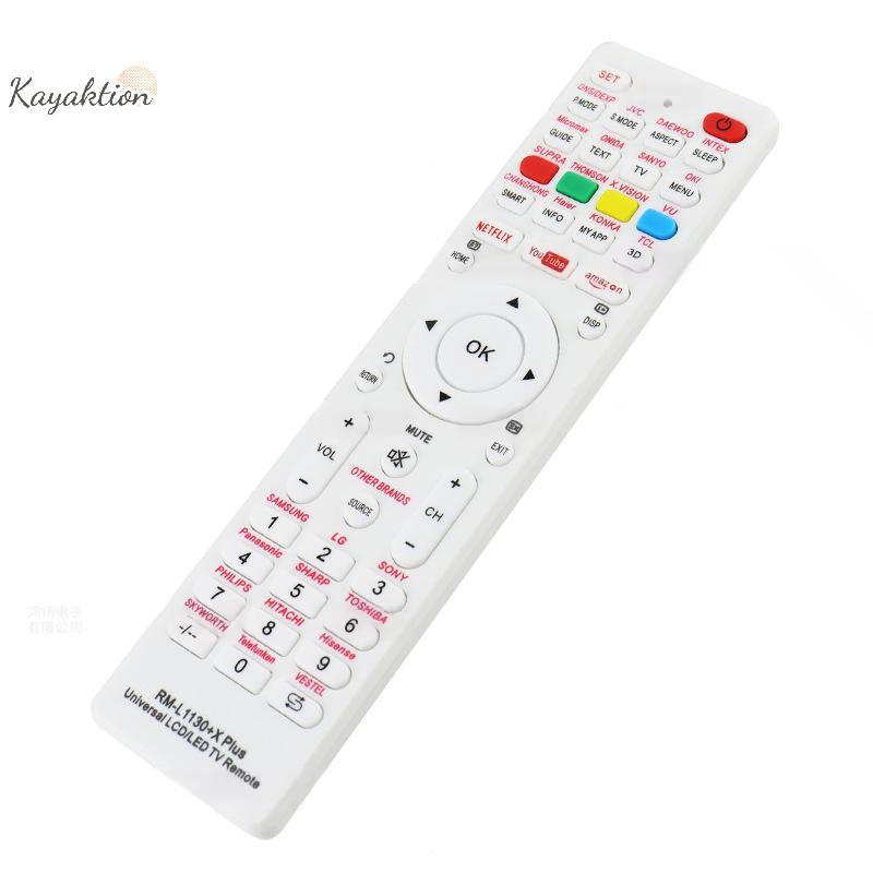 Kayaktion Universal RM-L1130 + X Điều khiển từ xa thay thế cho tất cả các thương hiệu TV truyền hình