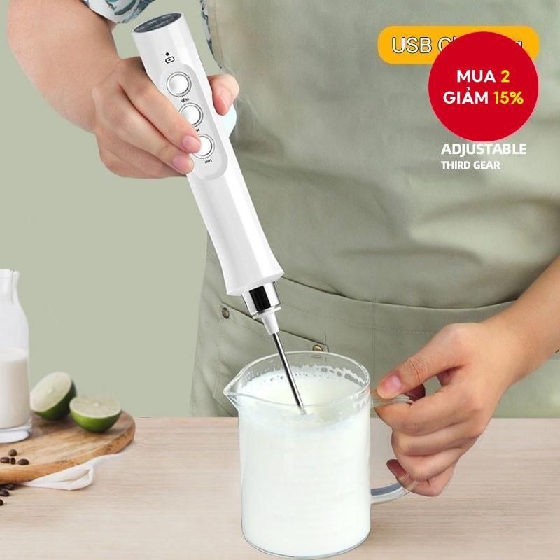 Máy đánh trứng Máy tạo bọt sữa điện 3In1 Máy tạo bọt có thể sạc lại Máy trộn đồ uống Máy tạo bọt cà phê Cây đũa phép