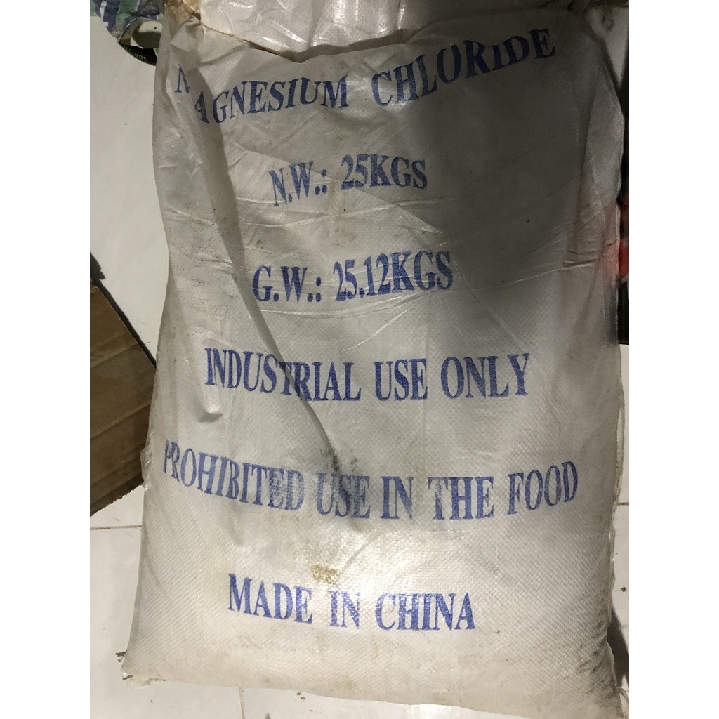 5kg mgcl2, Nguyên liệu bón trong nuôi thủy sản. bổ sung Mg giúp cua mau cứng vỏ. Khoáng Magie Clorua
