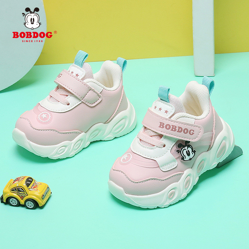 Bobdog / bobdog (Bề mặt da mùa xuân thu) Phong cách mới Chống thấm nước Chống trượt Đế mềm thoáng kh