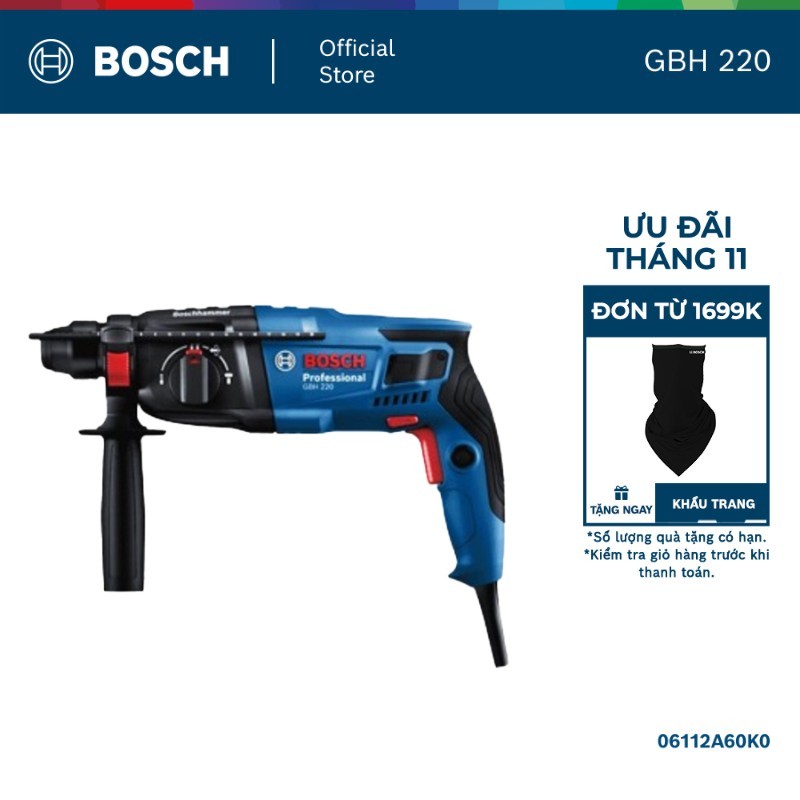 Máy khoan búa Bosch GBH 220