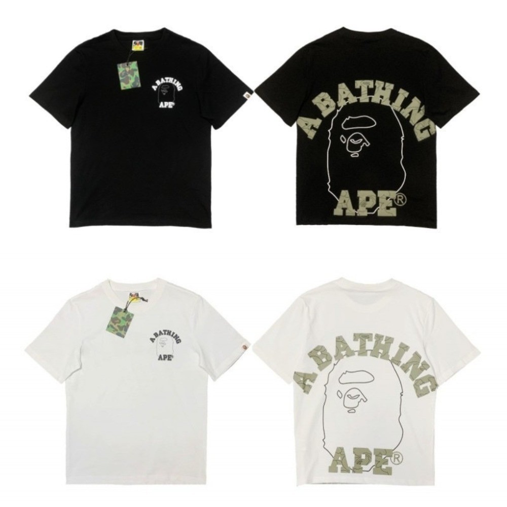 Bape's Áo thun A BATHING Ape Unisex Bape's MIAMI với họa tiết chữ cái độc đáo, chất liệu cotton mềm 