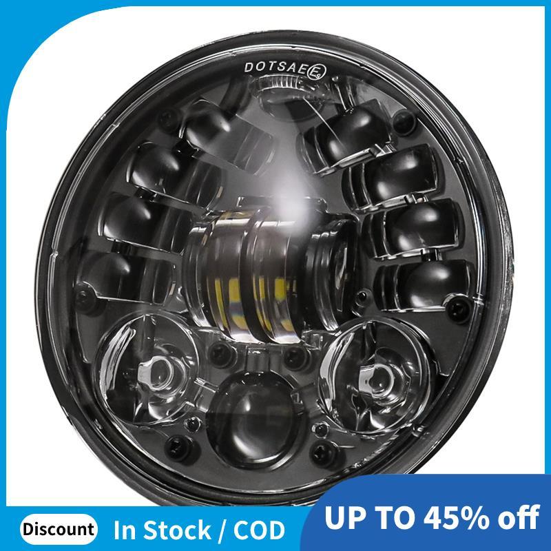 Đa Năng 5.75 Inch Đèn Pha LED 5 3 / 4 Inch LED DRL Hi / Lo 36W Chùm Xe Máy Bật Đèn Pha Chạy Ban Ngày