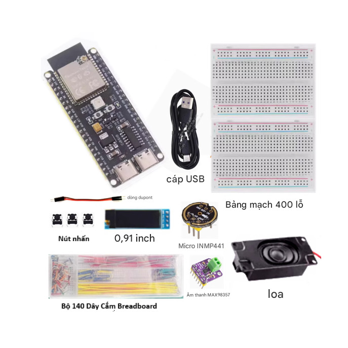 [Có sẵn] Bộ Kit Phát Triển AI Giọng Nói ESP32-S3-N16R8 (Xiaozhi AI Chatbot) - thegioimodule