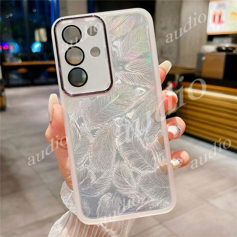 Ốp điện thoại lấp lánh lông vũ itel SUPER 26 Ultra 4G cho itel S26 Ultra 4G với màng bảo vệ Camera đ