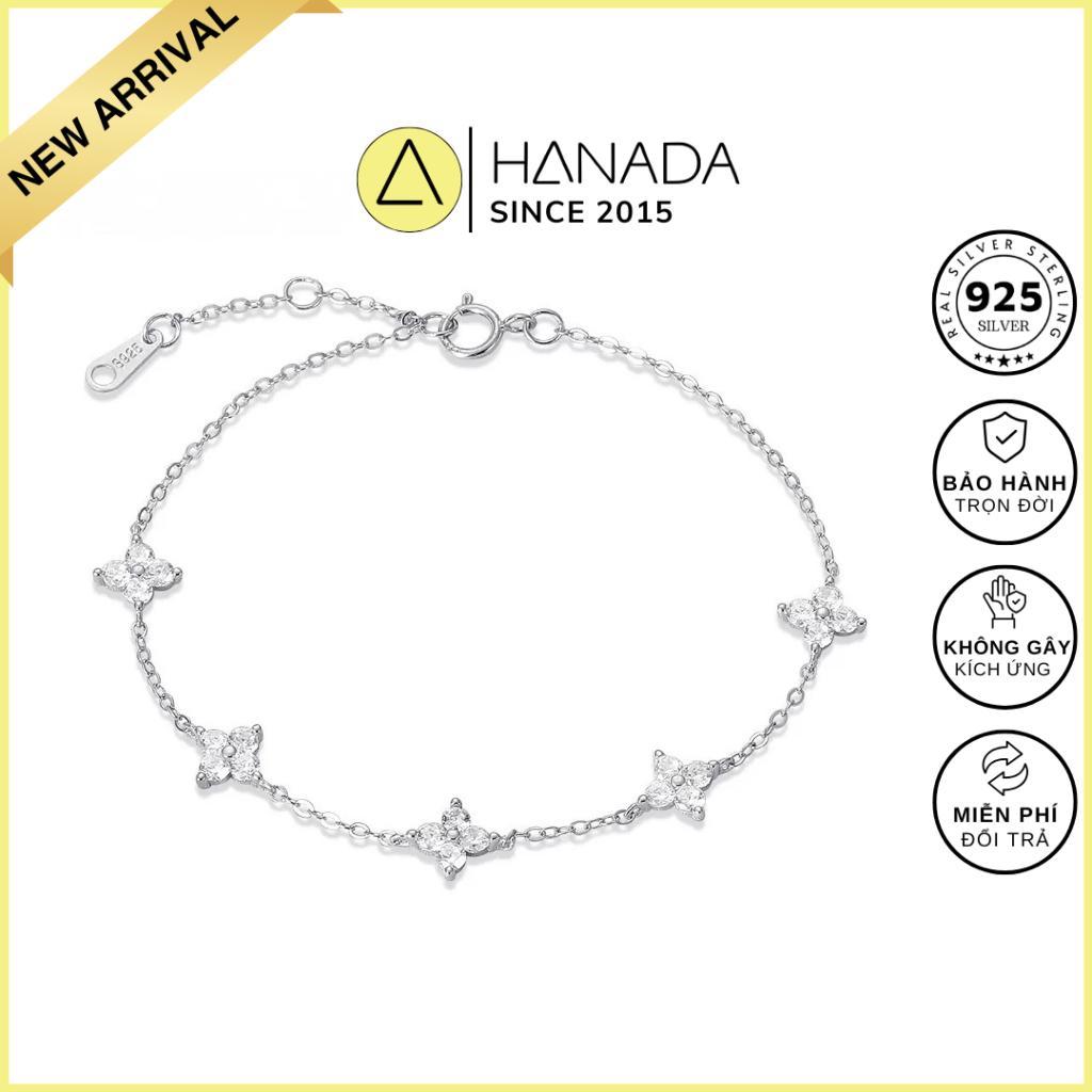 [BẢO HÀNH TRỌN ĐỜI] Lắc Tay Bạc 925 HANADA Cỏ Bốn Lá Mini , Vòng Tay Đính Đá Đơn Giản Mang hằng ngày Nam Nữ 2688 | BigBuy360 - bigbuy360.vn
