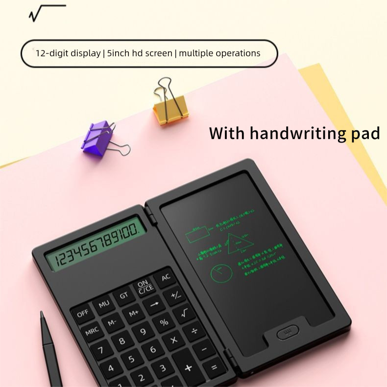 Mini Calculator Handwriting Pad Multi-Functional Portable Mini Calculator Business Student Office