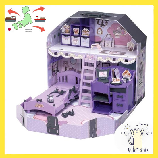 [Japanese Version] Takara Tomy Licca-chan Cool Kuromi Licca-chan Room Dress-up Toy Toy 3yrs and up