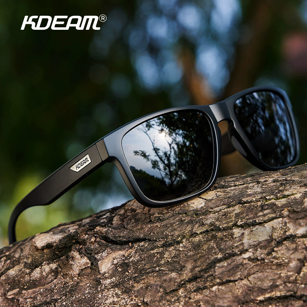 Kính râm KDEAM kích cỡ XXL, phân cực, phù hợp thể thao ngoài trời.