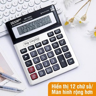 Máy Tính Bỏ Túi​ Cầm Tay, 12 số rõ ràng, tính tiền nhanh, dùng năng lượng mặt trời hoặc pin, tiện dụng cho học tập
