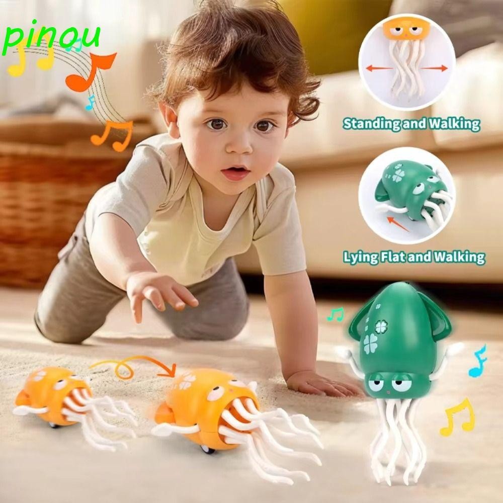 Daiqiyin Dancing Octopus Toy Plastic Interactive Toy Rechargeable Cute Simulation Flexible Walking D