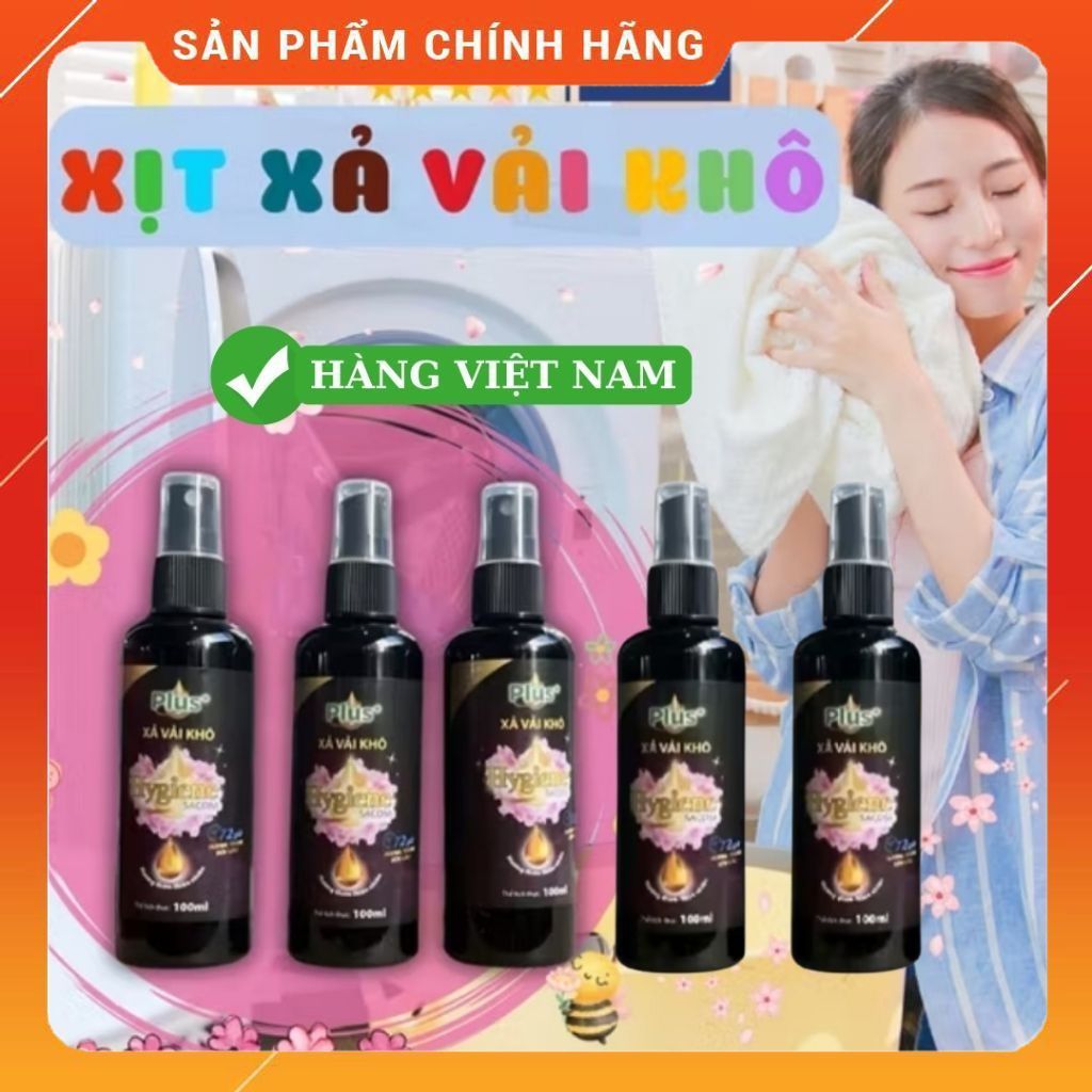 Combo 5 Chai Xịt Vải Khô Quần Áo 100ml Hygene lưu hương Việt Nam SX