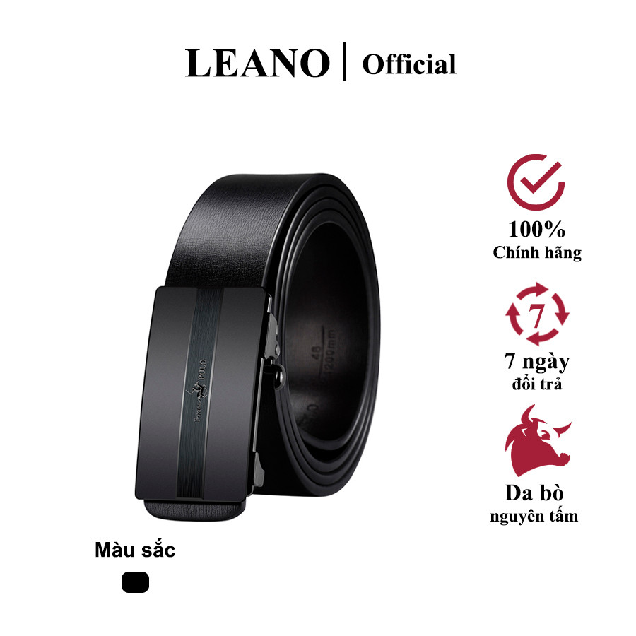 Thắt lưng nam cao cấp LEANO, Dây nịt nam sang trọng fullbox - 579