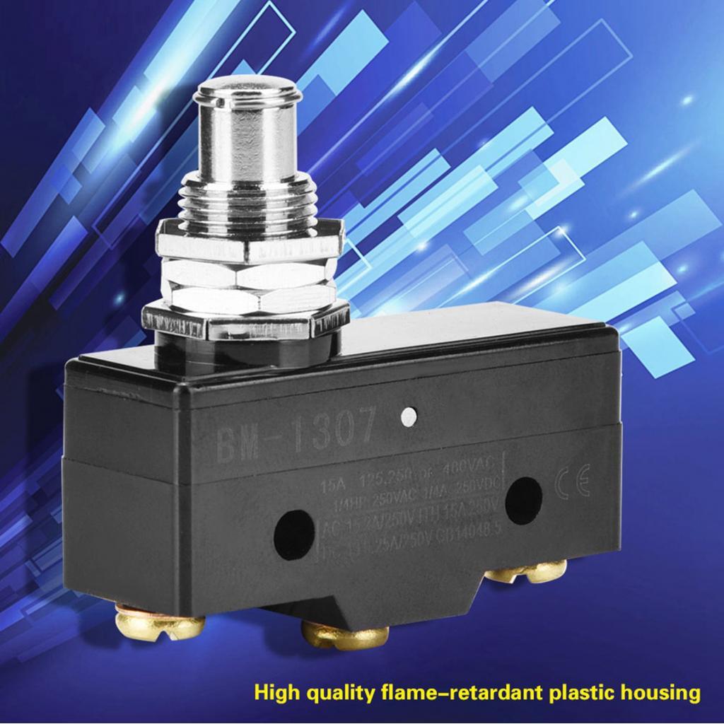 dioo 1Pc Limit Micro Switch Danh bạ bạc hành động bấm tạm thời (BM-1307)