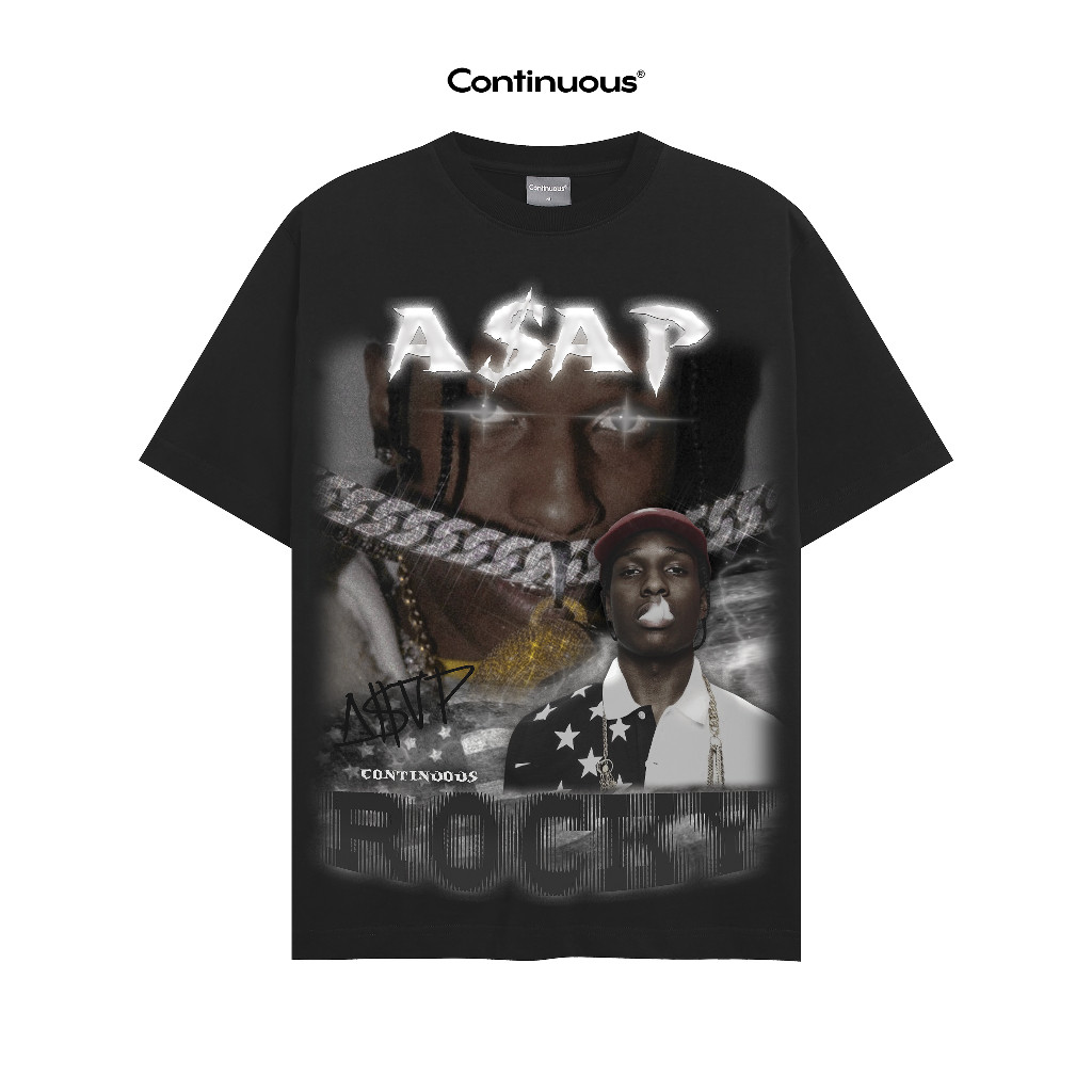 Áo thun Continuous - CTNS - ASAP ROCKY/ Black
