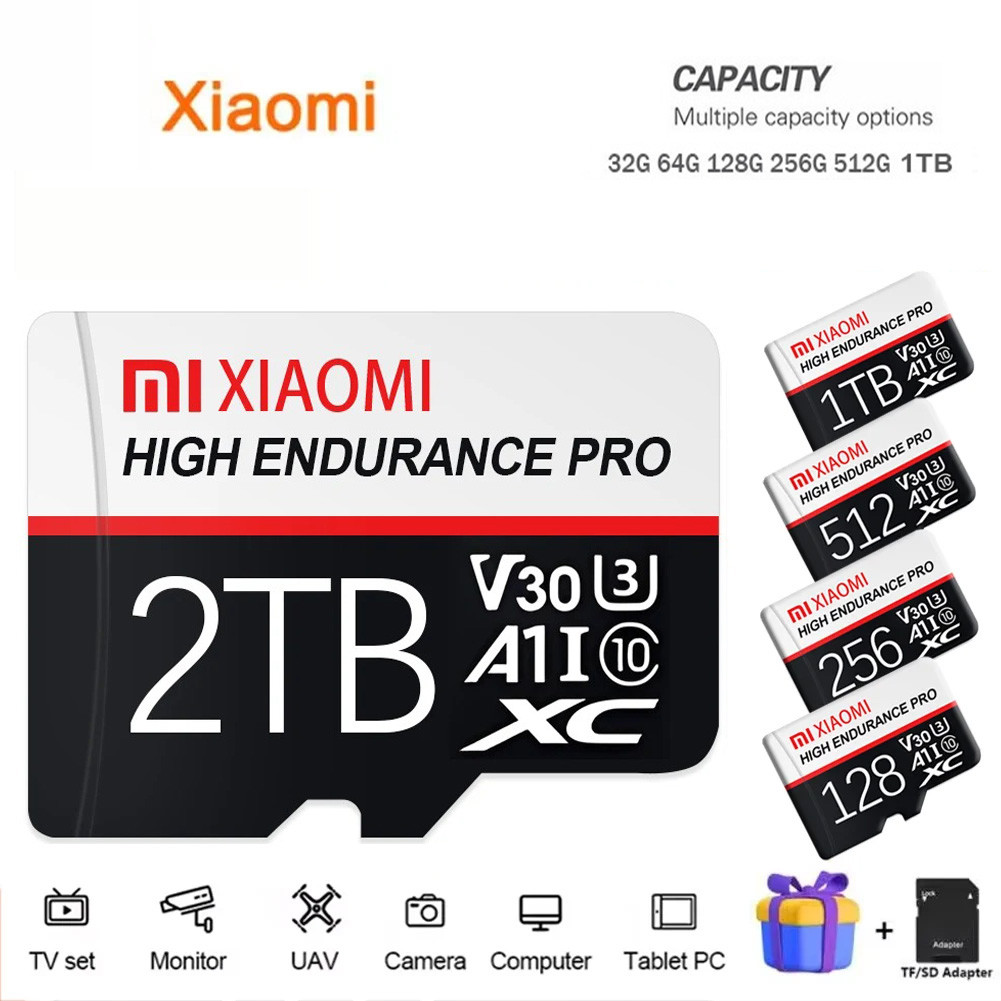 Thẻ Nhớ Micro Thẻ TF SD 2TB 1TB U3 Lớp 10 TF Thẻ Flash Nhớ Cho Điện Thoại Di Động Máy Tính camera Qu