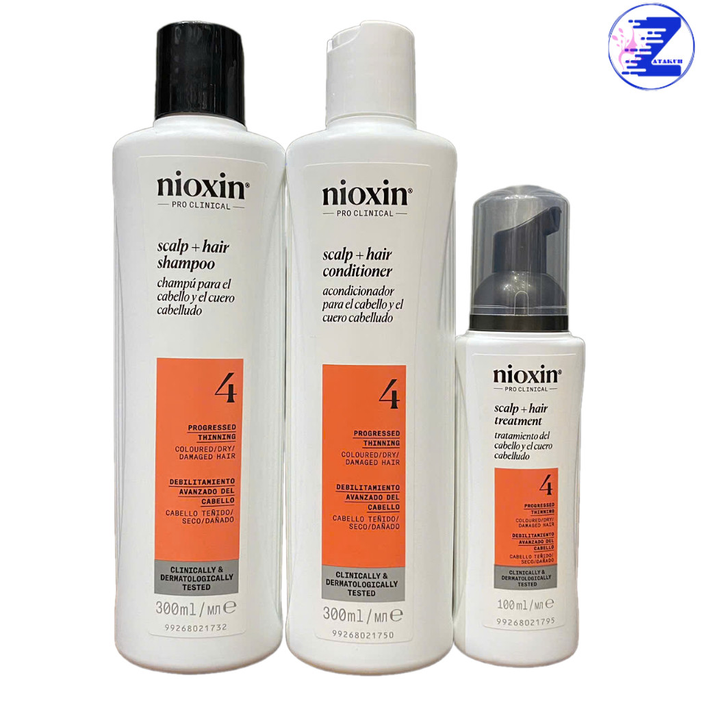 Bộ KIT dầu gội xả và tinh dầu Nioxin chống rụng tóc System 4 300ml