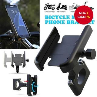  Giá đỡ điện thoại xe máy xoay 360 độ tay lái làm bằng hợp kim nhôm giá treo điện thoại gương hậu. 