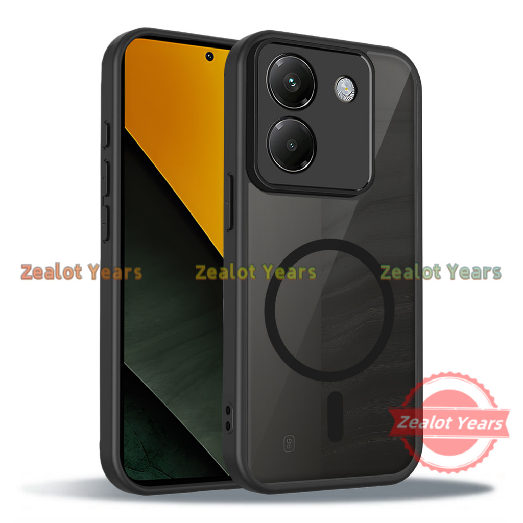 Ốp điện thoại cho Xiaomi POCO M7 Pro 5G M7Pro Vỏ chống sốc từ tính trong suốt mờ
