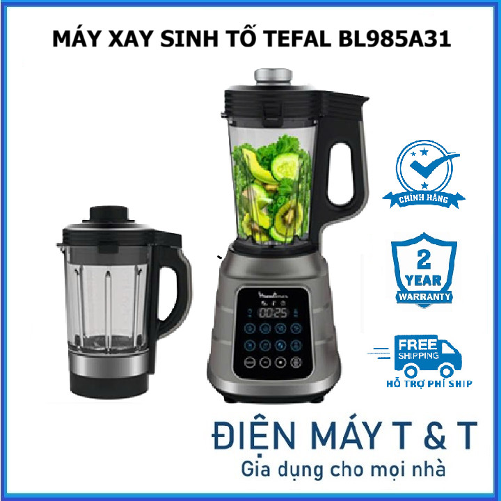 Máy xay sinh tố Tefal Ultrablend Boost BL985A31 - 2 cối lớn - Bảo hành 24 tháng