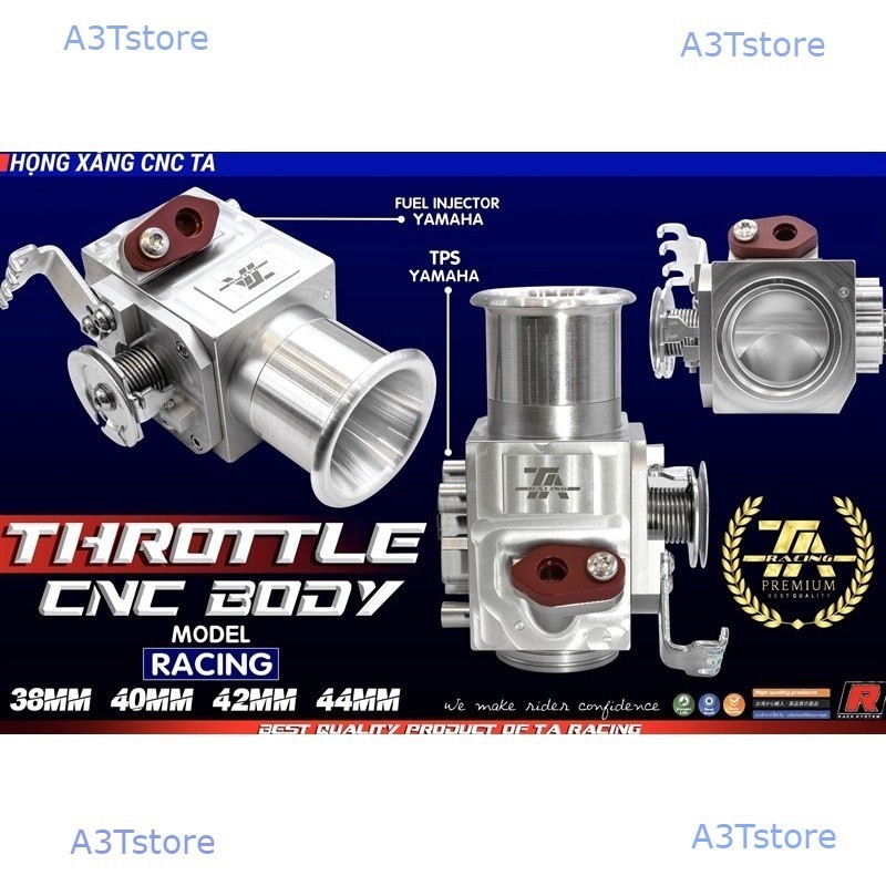 HỌNG XĂNG FI TA RACING EX150 ( NHÔM CNC ) THROTTLE CNC BOBY V1 - V2  CHÍNH HÃNG tproracing_motorcycl