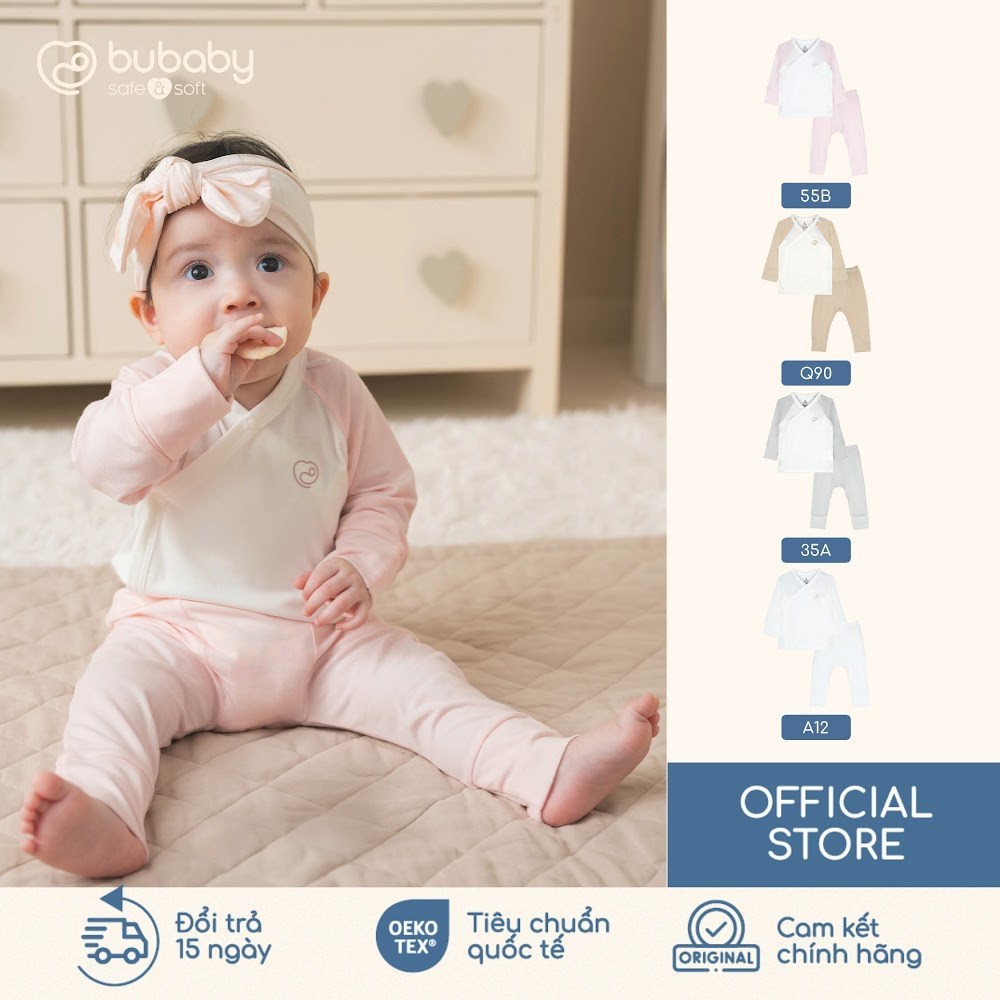 BU Corner - Bộ dài tay cài chéo   BU Baby IVS110800