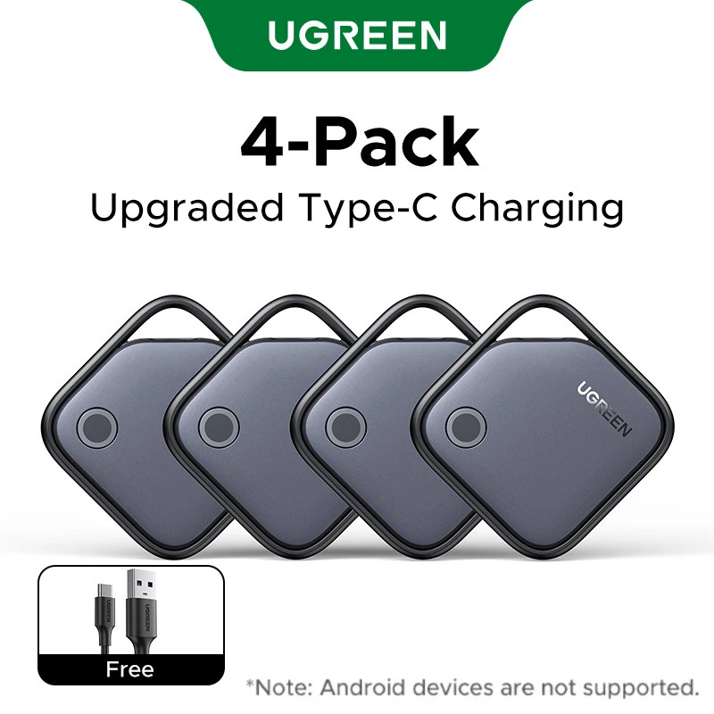 UGREEN GPS Tracker Công cụ tìm thông minh Usb C Sạc Gps Thiết bị theo dõi cho iPhone Theo dõi thẻ th