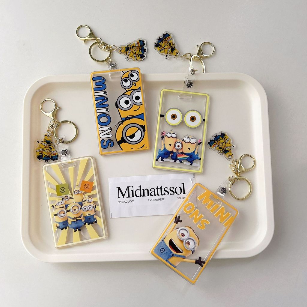 Hộp đựng thẻ Minions Ezlink Hộp đựng thẻ Móc khóa Thẻ xe buýt Hộp đựng thẻ tín dụng