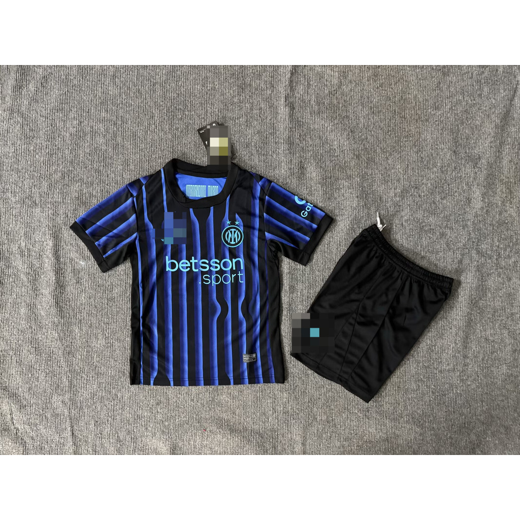 Bộ đồng phục bóng đá Inter Milan, áo sơ mi và quần short chất lượng cao