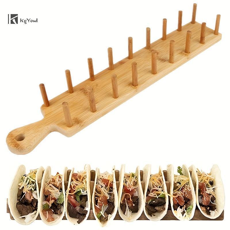 KgYewl Tre Taco Giữ 8 Tacos Mỗi Khay Taco Đa Năng Thực Phẩm Đứng Cứng Tacos Giá Cho Nhà Bếp Charcute