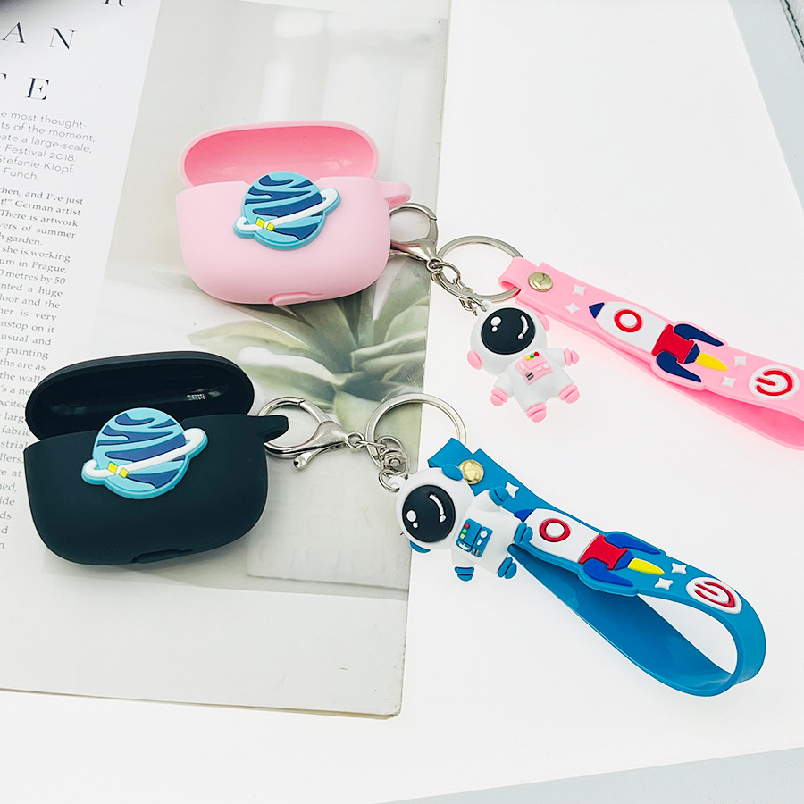 Phim hoạt hình phi hành gia Vỏ tai nghe cho Beats Studio / Solo Buds Vỏ silicon chống sốc hộp nghe c