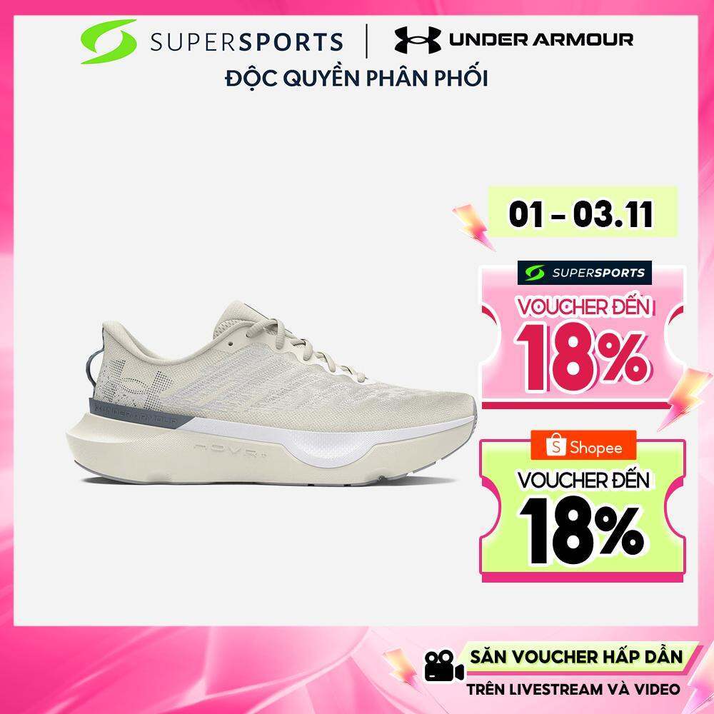 Giày Chạy Bộ Nam Under Armour Infinite Pro Cool Down - Trắng - 3027187-302