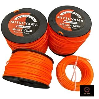 Cước cắt cỏ phạt cỏ MITSUYAMA, dây vuông loại 4,0 - 3,5 - 3,0 mm phạt cực sắc, ngọt cỏ