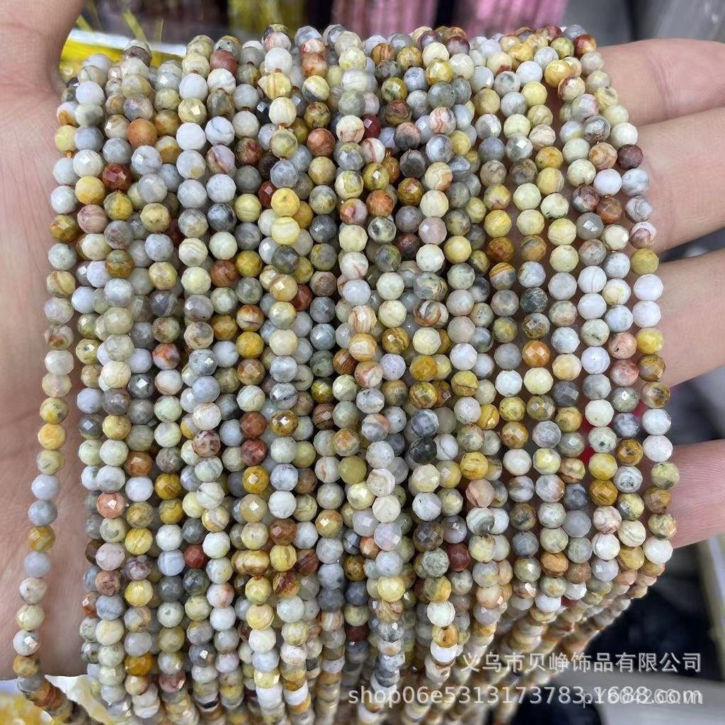 Đá tự nhiên và pha lê zircon mắt mèo 2-4mm, bán buôn