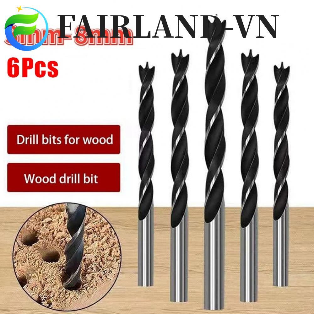 Threepoint Spiral Drill Bit Set 6pcs for Electric Drills and Bench Drill