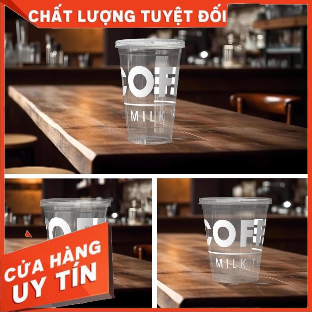 100 UKP Ly Nhựa PP Trơn 360ml 500ml 650ml  Chất Liệu Cao Cấp Chịu Nhiệt Lạnh