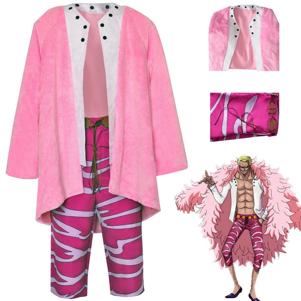Doflamingo Cosplay Quần Áo One Piece - Trang Phục Hoàn Chỉnh Cho Nhân vật Mingge