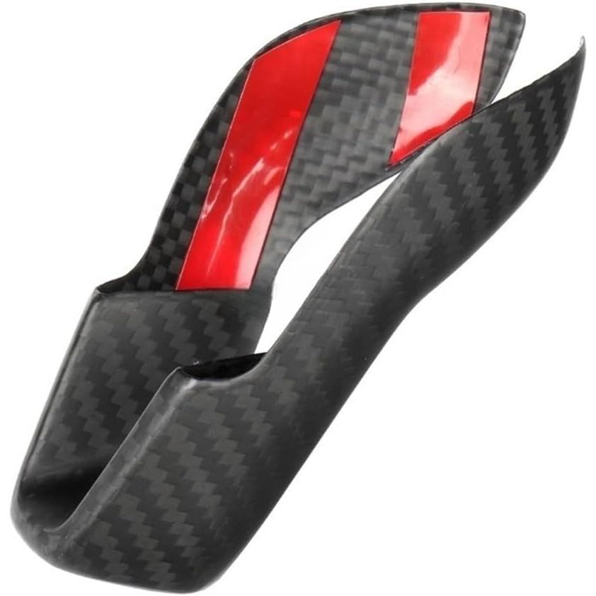 Bảng điều khiển nội thất ô tô bằng sợi Carbon Gear Shift Head Knob Switch Cover Trim Moulding Tương 