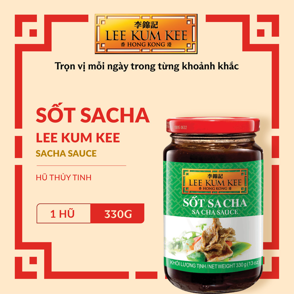 Sốt Sacha LEE KUM KEE Sacha Sauce hũ thủy tinh 330 gram