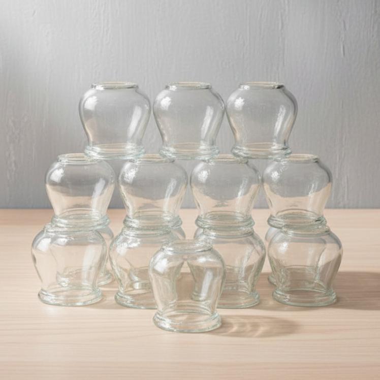 Bộ 12 ống giác hơi - Bộ vắt hơi thuỷ tinh Cao Cấp tiện dụng - TVP - Trường An VN