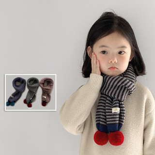 Cà mau len sọc chữ cái kiểu Hàn mới - Cho bé 3-10 tuổi mùa thu đông, giữ ấm chống lạnh, bảo vệ cổ bé