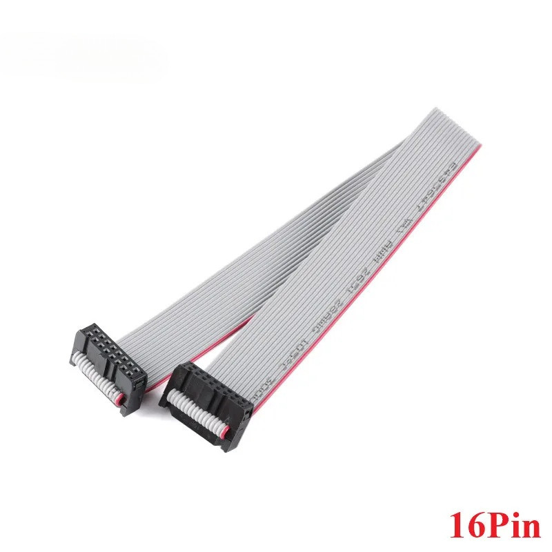 10 cái / 1 cái FC-16 2.54mm Pitch 16 2x8 Pin JTAG ISP AVR Tải xuống Dây cáp 16Pin 30CM Kết nối Cáp d