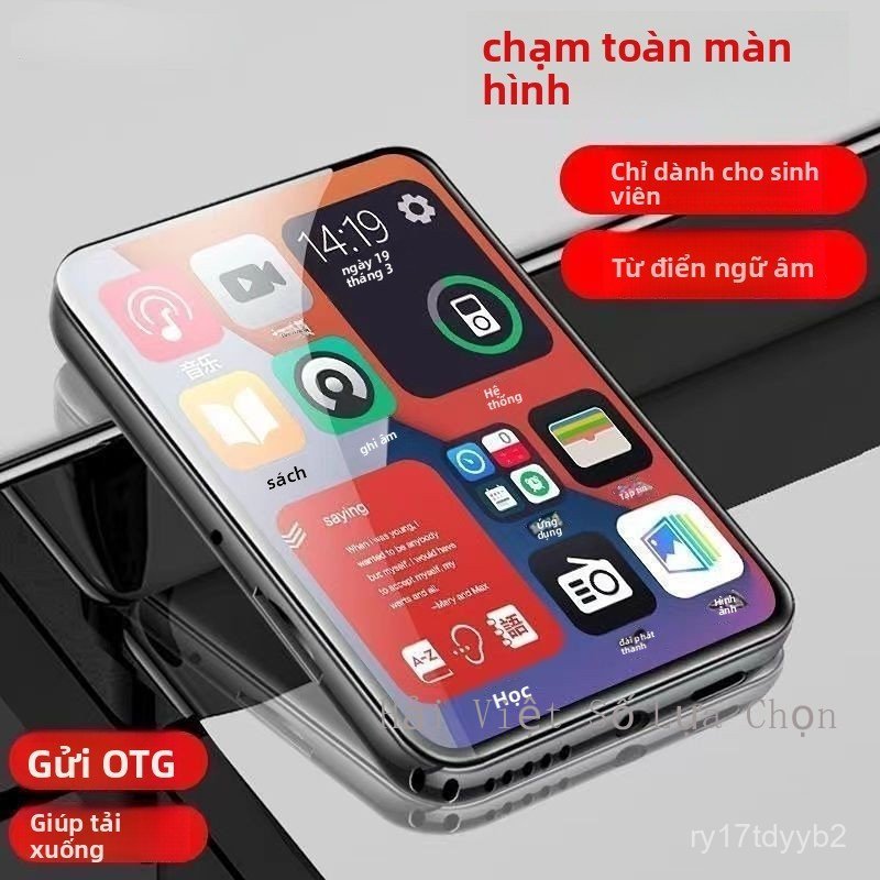 Đầu phát nhạc MP5 MP3 màn hình cảm ứng đọc tiểu thuyết dành riêng cho sinh viên MP4, kết nối Bluetoo