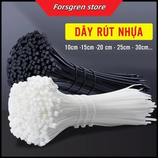 (CHỌN MÀU/SIZE) Gói 100 Dây Rút Nhựa - Dây Thít Nhựa Lạt Khóa Siêu Chắc Các Cỡ 10cm 15cm 20cm 25cm 30cm FORSG