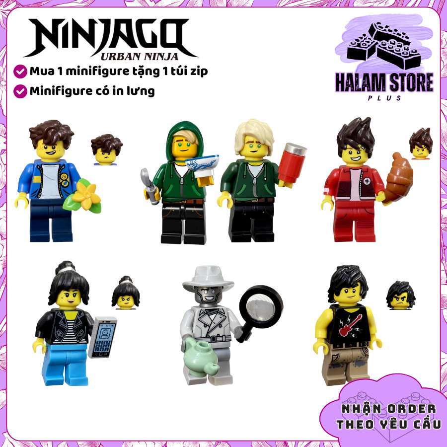 [HALAM STORE] Đồ chơi mô hình sưu tầm nhân vật minifigures Ninjago Urban Thành Phố