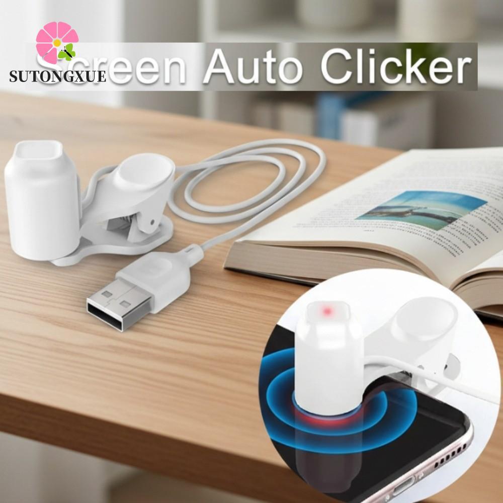 Thiết bị clicker tự động SUTONGXUE, Màn hình USB liên tục Auto Clicker, Touch Tapper 3 bánh răng Điệ