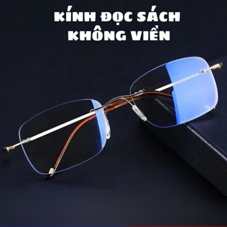 Kính lão đọc sách không viền gọng dẻo thanh mảnh đủ số từ 1.0-4. 0 độ mẫu KV01