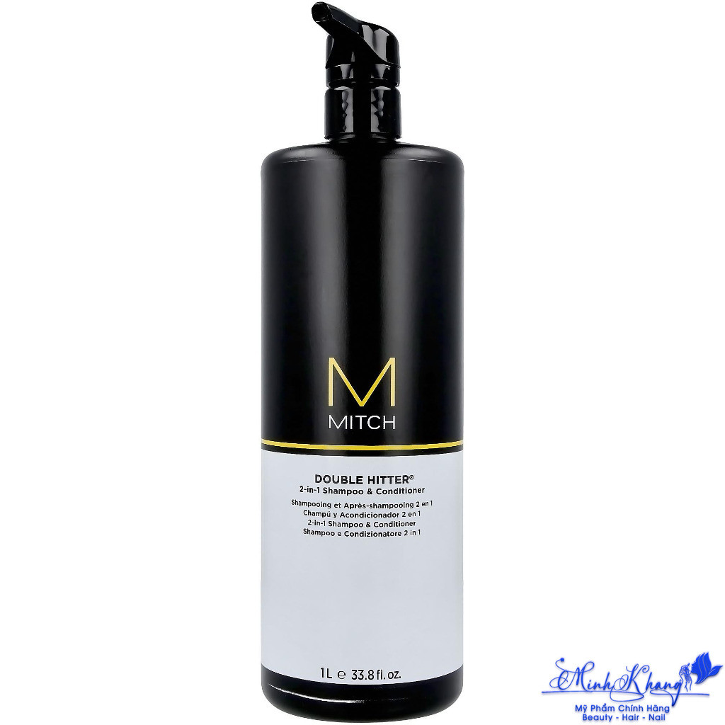 Dầu gội và xả 2 trong 1 Double Hitter Paul Mitchell Mitch 1000ml | MK |
