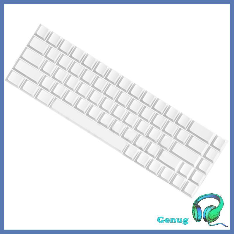Genug Blank 68 Key White Keycap Bộ Keycap PBT Chiều Cao Ban Đầu Cho Minimalist Bàn Phím Keycap